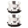 Miniatyrbillede 2 af 8: Par af professionelle polerede aluminium NAB hub-adaptere KLB