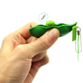 Miniatyrbillede 3 af 5: 1 Pak Crush A Nøglering Klem En Bønne Squishy SOYA til Børn