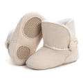 Miniatyrbilde 3 av 5: Sko med grep såle, babysko, koselige fleece tøfler, myk khaki