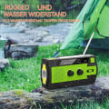 Miniatyrbillede 5 af 7: Nødvendig bærbar solradio, håndsving AM FM-radio med LED-lommelygte, USB-port, SOS