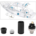 Miniatyrbillede 5 af 5: For NMEA 2000-stik, der kan installeres på stedet, M12 5-polet IP67 vandtæt bådtilbehør til Lowrance-netværk KLB