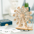 Miniatyrbilde 4 av 5: Konstruksjonssett Pariserhjul 3D trekonstruksjonssett for selvmontering leketøysgave til barn, KLB