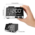 Miniatyrbild 3 av 7: K11 Spegelalarmklocka Bluetooth-högtalare LED Digital Elektronisk Liten Alarmklocka