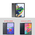 Pikkukuva 2 / 7: Samsung Tab A8 -kotelo 2022, ensiluokkainen PU-nahkainen Business Stand Folio -kansi,