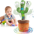 Miniatyrbild 1 av 5: Dansande kaktus imiterar leksak, pratande upprepa sång solig kaktus leksak 120 låtar för baby spela in ditt ljud sjunga+dansa+inspelning+ljus KLB