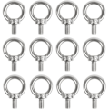 Pikkukuva 1 / 5: Silmäpultit M6 Silmäpultit Nostokannakkeet Kierrekierteet 304 Ruostumaton teräs Kiinnityshihnaan Liitä DIY 12 kpl KLB