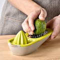 Pikkukuva 4 / 5: Raastin laatikolla (vihreä), 2 in 1 monitoimimehustin, keittiövälineet meloni- ja hedelmäraastin