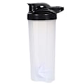 Miniatyrbillede 1 af 5: Shakerflaske med motiverende citater, proteinshaker, sort og hvid