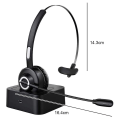 Miniatyrbild 2 av 8: Tecknet Bluetooth-headset med mikrofon, PC-headset med AI-brusreducering, KLB