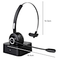 Miniatyrbillede 2 af 8: Tecknet Bluetooth-headset med mikrofon, PC-headset med AI-støjreduktion, KLB
