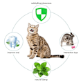 Miniatyrbild 6 av 6: Kattleksak set i 3 delar, kattkudde med kattmynta, KLB