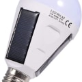 Miniatyrbild 1 av 5: LED solcellslampa, E27 IP 65 vattentät inomhus/utomhus solcellslampa