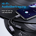 Miniatyrbillede 5 af 8: USB C til 3,5 mm jacks hovedtelefonadapter og oplader - 2 hovedtelefoner