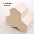 Miniatyrbillede 3 af 5: Hexagonal Diamant Penneholder Skrivebordsartikler til Studerende Ris Hvid KLB