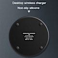 Miniatyrbillede 8 af 8: Trådløs oplader, Qi 15W induktiv opladningsstation, trådløs sort