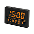 Miniatyrbild 1 av 7: Stor skärm LED väckarklocka multifunktionell elektronisk väckarklocka (svart G