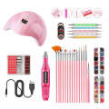 Miniatyrbild 2 av 8: 12 st 36W UV-nagellampa startset manikyr gel nagelstudio set komplett för KLB