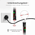 Miniatyrbilde 4 av 7: Berøringsfri AC spenningstester fasetester, med akustisk alarm KLB