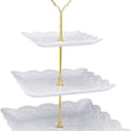 Miniatyrbillede 1 af 8: Comius Sharp 3-etagers etagere tallerken, hvid frugt tallerkener firkantet KLB