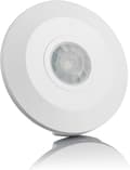 Vit 360° sensor taklampa, takmontering, infraröd rörelsesensor, lämplig för LED, max. räckvidd 6m/360°, max.2000/1000W, IP20