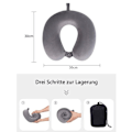 Miniatyrbillede 2 af 5: Hyggelig rejsepude, perfekt memory foam nakkepude, støttepude,