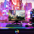Miniatyrbillede 4 af 6: RGB Gaming Musemåtte Stor Udvidet Blød LED Musemåtte