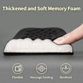 Miniatyrbillede 8 af 8: 1 sæt sort memory foam computer tastatur håndledsstøtte