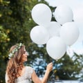 Miniatyrbild 6 av 8: Beishida 200 st vita latexballonger 5 tum