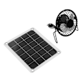 Miniatyrbillede 7 af 8: 10W solcellepanel laderkit med ventilator, dobbelt USB KLB