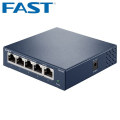 Miniatyrbilde 1 av 6: Ethernet-svitsj, Gigabit 5 RJ45-metallporter med 10/100/1000 Mbit / s, ideell
