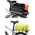 Miniatyrbillede 3 af 5: 3-i-1 cykelpose/hyldepose/rejsetaske/kamelpose, udvidelig bæretaske og skuldertaske, egnet til de fleste mountainbikes og e-bikes KLB