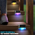 Miniatyrbild 5 av 8: 4-pack Soltrappbelysning Solbelysning för Däck Utomhus LED Soltrappbelysning IP65
