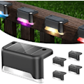 Miniatyrbild 1 av 8: 4-pack Soltrappbelysning Solbelysning för Däck Utomhus LED Soltrappbelysning IP65