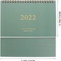 Miniatyrbillede 1 af 5: 2022 Grøn skrivebords kalender stå op skrivebord år papir bordkalender