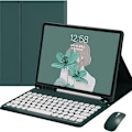 Miniatyrbillede 1 af 5: Tastatur etui med mus farve tastatur retro runde nøglehætter søde