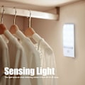 Miniatyrbild 7 av 8: Rörelsesensor LED-sensorljus infraröd skåprörelse KLB