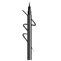 Pikkukuva 1 / 5: Tahraamaton ja vedenkestävä musta nestemäinen eyeliner-kynä mustalla