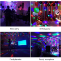 Miniatyrbilde 3 av 5: Discokule discolys partylys discolys lyseffekter 7 LED-farger kontrollert av musikk