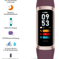 Miniatyrbild 3 av 6: SmartWatch för kvinnor och män, fitnessklocka med 1,10 tum AMOLED pekskärm