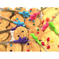 Miniatyrbillede 4 af 5: 4 stk. Mini Icetænger/Tænger med perfekt designede silikonehåndformede tænger Bedste køkkenudstyr, til muffins, pandekager, cookies, chokolade