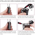 Miniatyrbillede 5 af 6: Kuffertlåse, 4-cifrede kombinationslåse, TSA-låse, bagagelåse