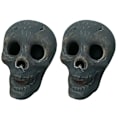 Miniatyrbillede 1 af 5: 2 stk. Keramiske Halloween Skeletter Realistiske Kraniehoved Knogler Spøgelser