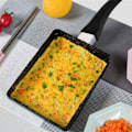 Miniatyrbild 5 av 5: Fyrkantig minipanna med non-stick aluminiumlegeringbeläggning