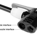 Miniatyrbilde 4 av 8: Sykkel gulvpumpe automatisk reversibel Presta og Schrader ventiler KLB