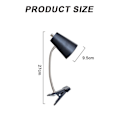 Miniatyrbilde 2 av 6: Leselampe for skrivebord, studentbolig, skrivebord, øyebeskyttelse, lampe, svart