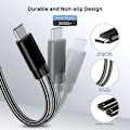 Miniatyrbild 4 av 5: USB-C-splitter, dubbla USB-C-hörlurar och laddningsadapter med TA2H-R2L60 svart