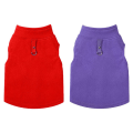 Pikkukuva 1 / 5: Joustava polaarifleece-koiran liivi Koiran villapaita Lämmin pusero Fleece Punainen + Violetti