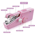 Miniatyrbild 5 av 5: Handsymaskin, sladdlös handsymaskin, snabb sömnad för rosa KLB