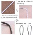 Pikkukuva 5 / 7: Cat 6 Ethernet-kaapeli, 50 jalkaa, valkoinen - litteä Internet-verkko