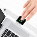 Miniatyrbilde 3 av 8: Lader for Apple Watch, iwatch Series 6/5/4/3/2/1/SE, med svart hengespenne
